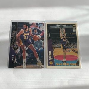 Lot of 2: Vlade Divac Upper Deck Cards